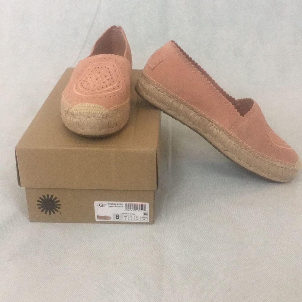 UGG Heidi Salmon/Brown Women Slip Ons